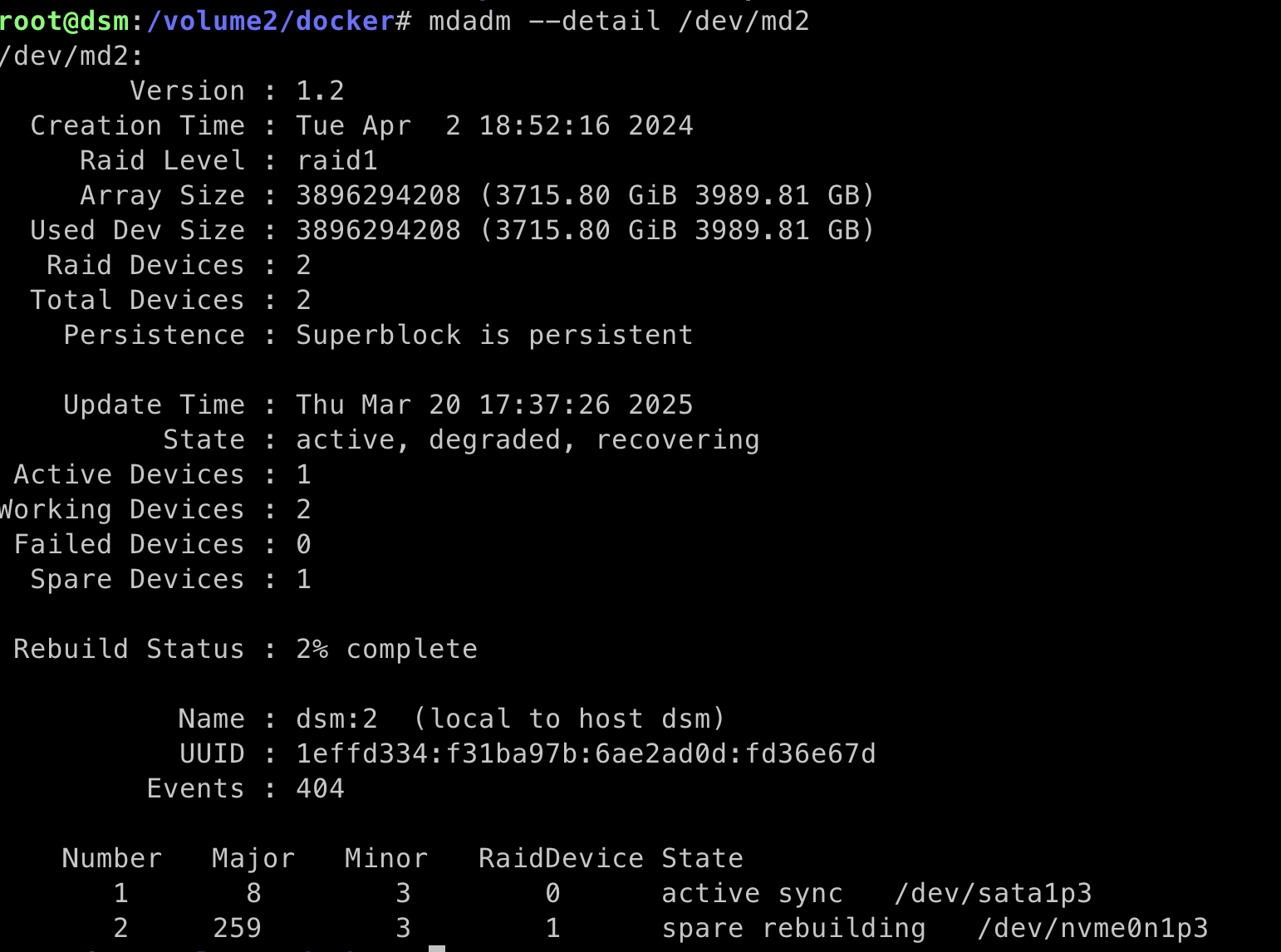 raid同步1